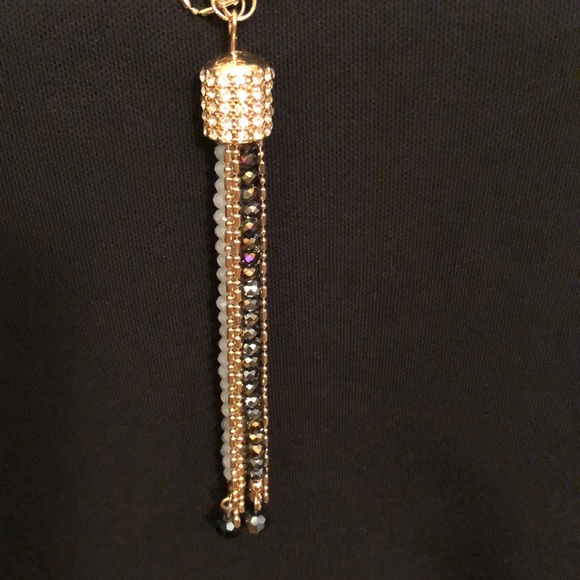 Simply Noelle Beaded Rhinestone Necklace NWT - Picture 2 of 4